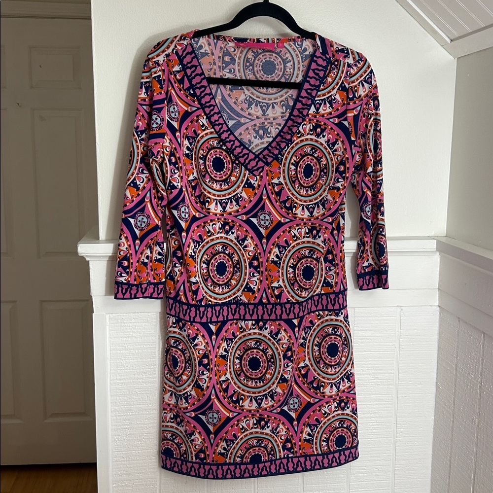 Macbeth Collection by Margaret Josephs Colorful Dress size Small - Picture 2 of 9